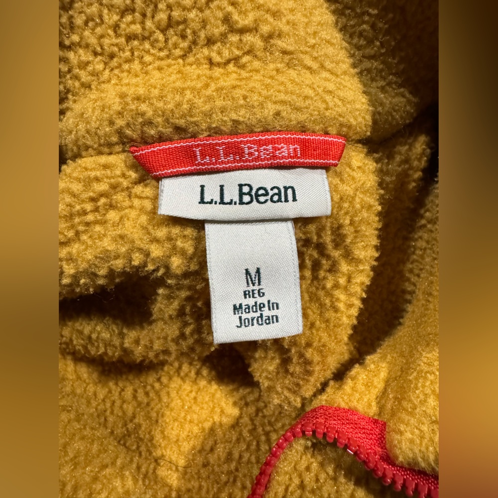 L.L. Bean Yellow and Navy Colorblock Sweatshirt - Picture 3 of 5